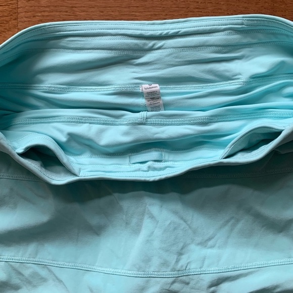 LULULEMON PACE RIVAL SKIRT/SKORT *TALL-AQUAMARINE - Picture 11 of 16